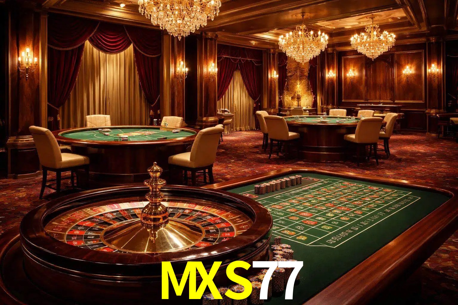 Una escena premium de mesa de casino en vivo con cartas, elementos de ruleta y un ambiente pulido de estudio de transmisión.